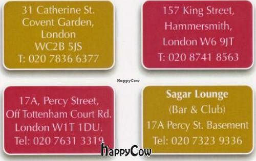  at Sagar Vegan & Vegetarian Restaurant - West End in London