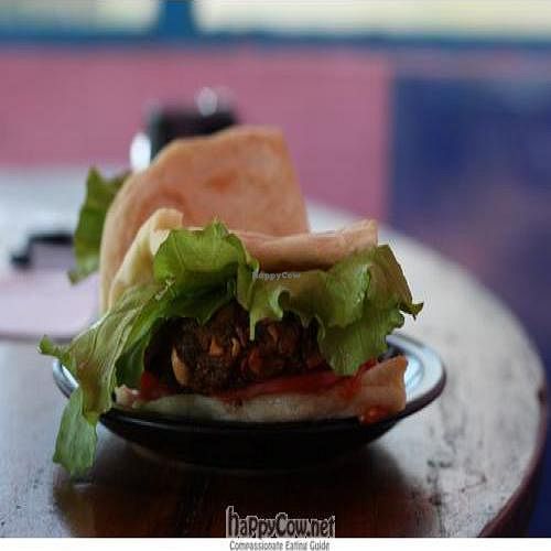 Ferderfer Burger at KhanaNirvana Community Cafe in Dharamshala