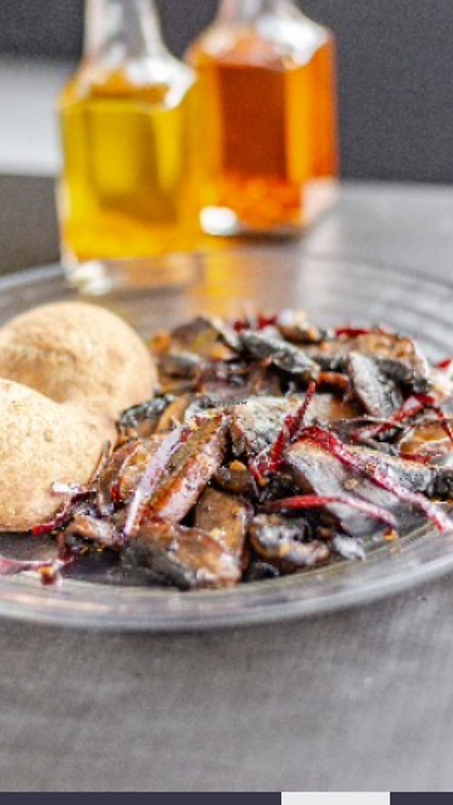 PORTOBELLO AL AJILLO at Reja Café in Cuernavaca