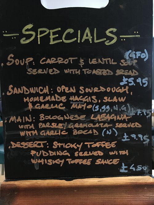 Today’ Special at Soul Food Kitchen in Glasgow