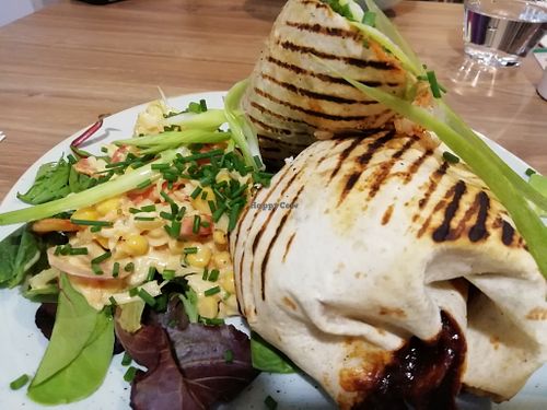 Special: seitan burrito at Soul Food Kitchen in Glasgow