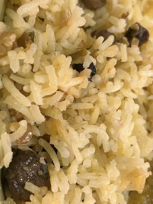 Mushroom rice   at Karma Kitchen Cafe in Newcastle Upon Tyne