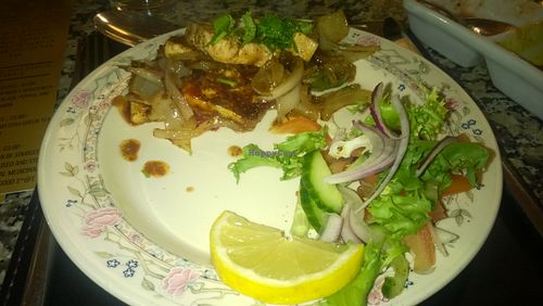 Tofu tikka at Karma Kitchen Cafe in Newcastle Upon Tyne