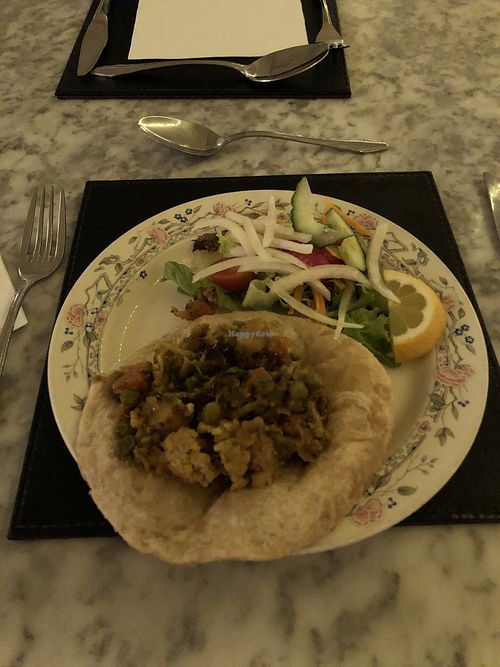 Veg bhuna puri at Karma Kitchen Cafe in Newcastle Upon Tyne