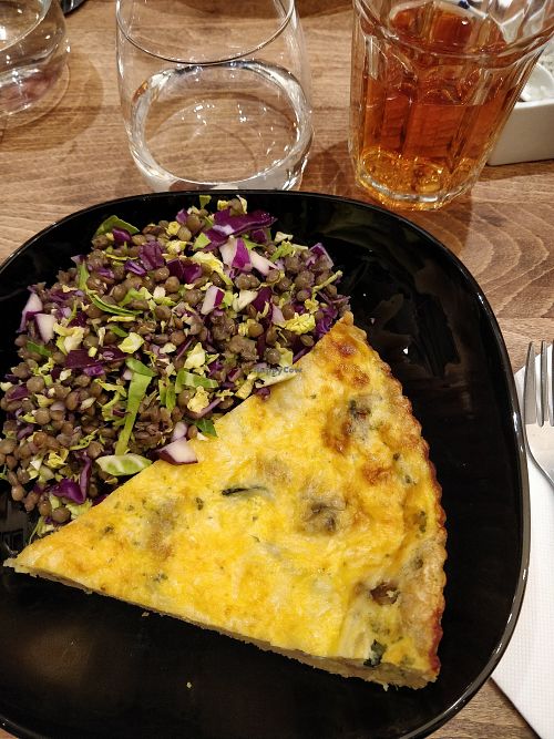 Vegan pie with tofu at La P'tite Nana in Annecy