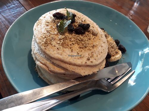 Hemp pancakes at Asa Vegan Kitchen and Studio in Chiang Mai