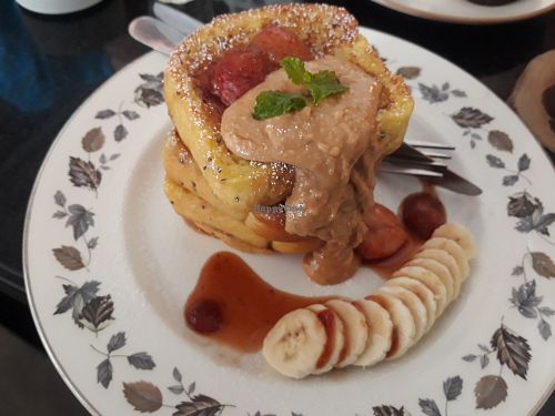 Brioche toast at Asa Vegan Kitchen and Studio in Chiang Mai