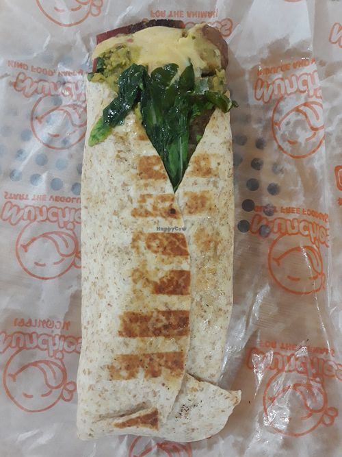 Breakfast burrito at Munchies Tha Phae Gate in Chiang Mai