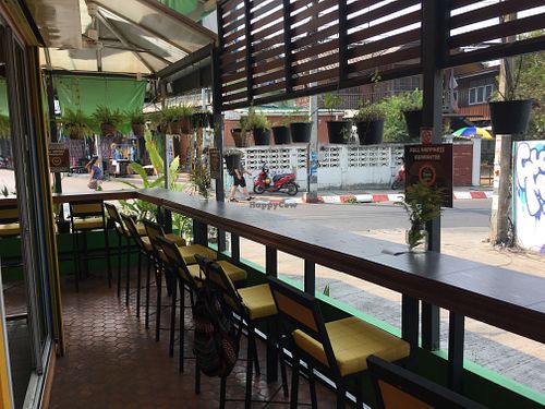 Eating area at Munchies Tha Phae Gate in Chiang Mai