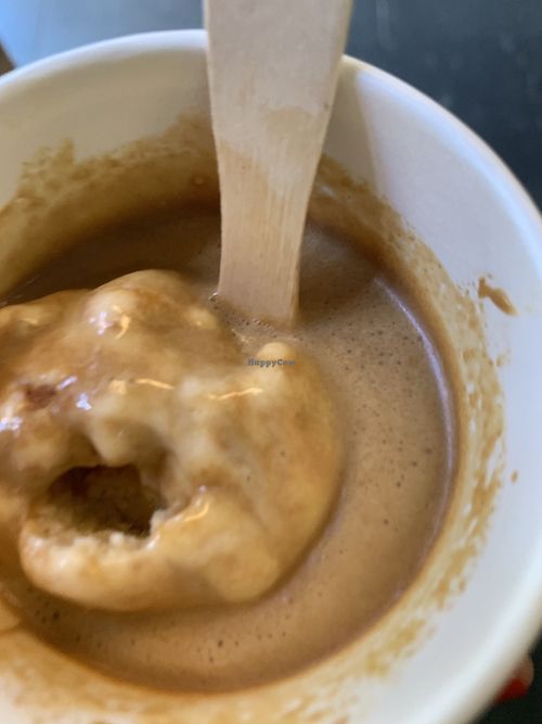 affogato with “bacon” ice cream  at Weirdoughs in Melbourne