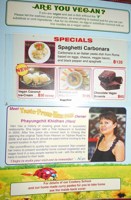 Taste From Heaven, Chiang Mai 2 at Taste from Heaven in Chiang Mai