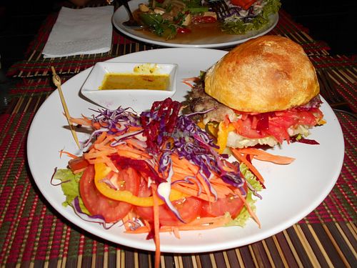Taste From Heaven, Chiang Mai 10 Black Bean Veggie Burger at Taste from Heaven in Chiang Mai