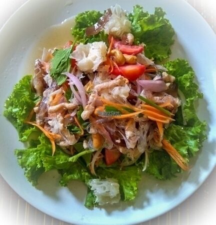 glass noodle salad at Taste from Heaven in Chiang Mai