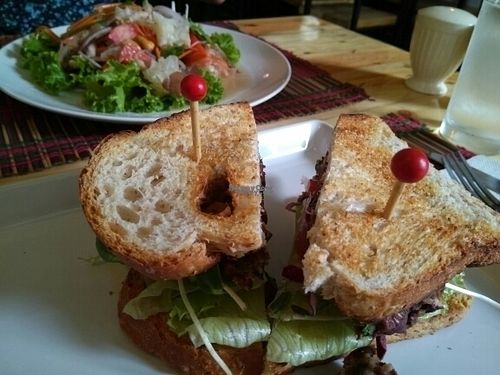 black bean sandwich at Taste from Heaven in Chiang Mai