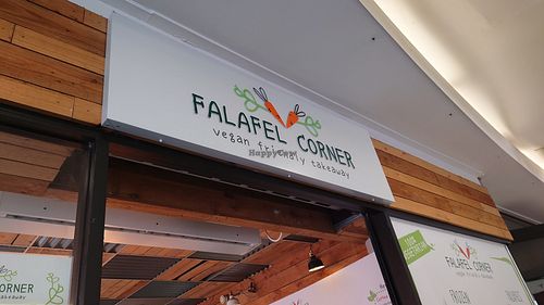Facade at Falafel Corner in Cardiff