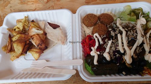 Vegan Mezze at Falafel Corner in Cardiff