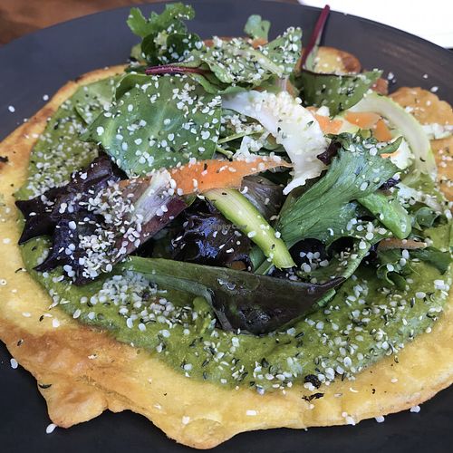 Chickpea tortilla at Althea in Chicago
