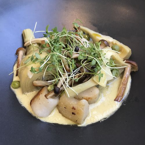 Artichoke and mushroom gnocchi  at Althea in Chicago