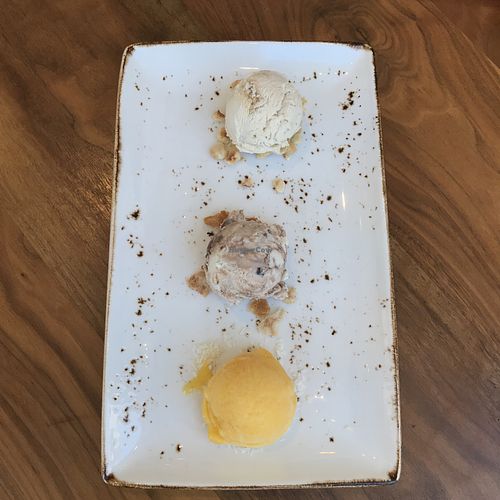 Vegan gelato trio at Althea in Chicago