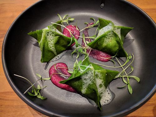 Kimchi Dumplings at Althea in Chicago