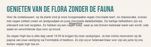 vegan  options at Anne&Max in Leiden