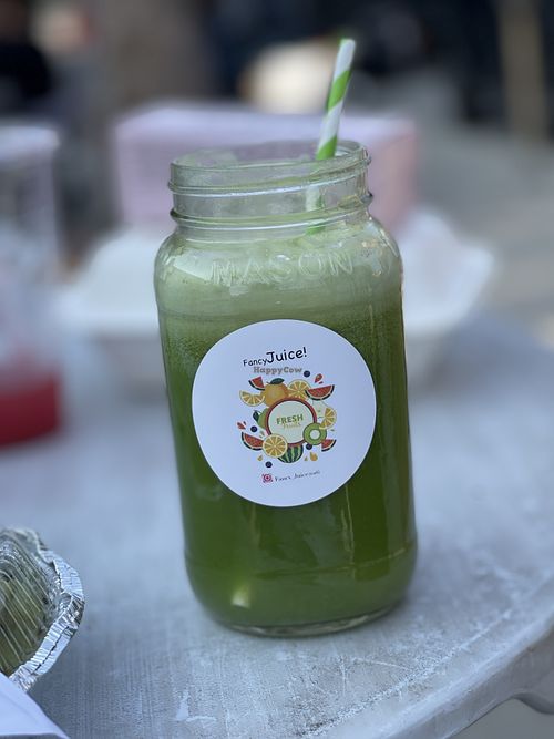 Fresh juice!!! at Vegan Exchange Weekly Market in North Hollywood
