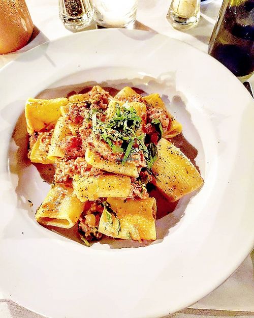 Vegan ragu sauce at Palizzata in Kingston