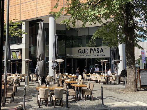 outside at Que Pasa in Berlin