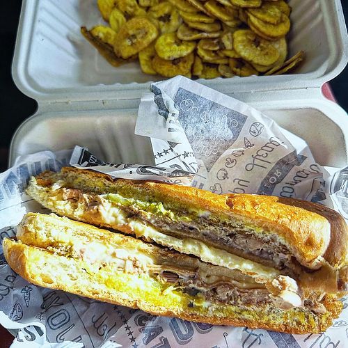 Cuban sandwich   at Vegan Cuban Cuisine in Miami