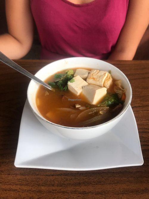 Vegan Tom Yam at Bho Bho Thai in Legian