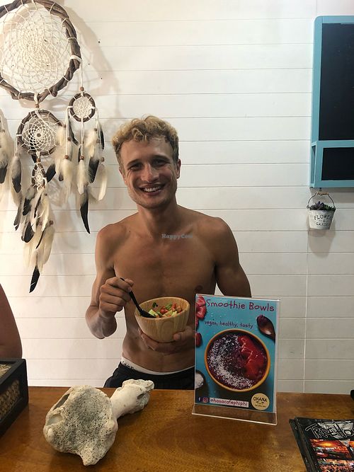 Eat clean feel clean! Chocolate nice-cream smoothie bowl!   at Ohana in Koh Phi Phi