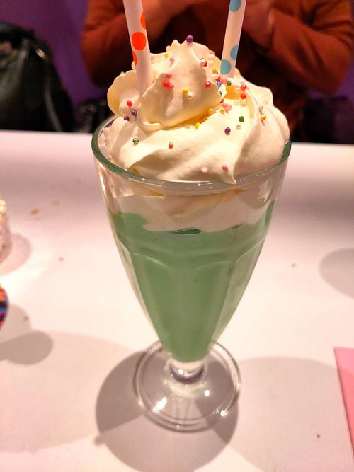 Piña colada milkshake at Deer Mama in Amsterdam