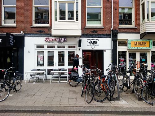 Outside of Deer Mama at Deer Mama in Amsterdam