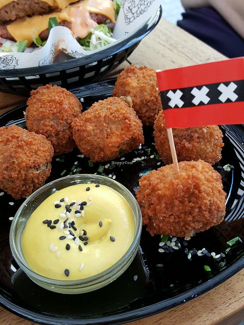 Bitterballen at Vegan Junk Food Bar - Downtown in Amsterdam