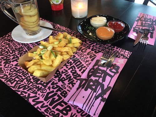 Triple fried fries  at Vegan Junk Food Bar - Downtown in Amsterdam