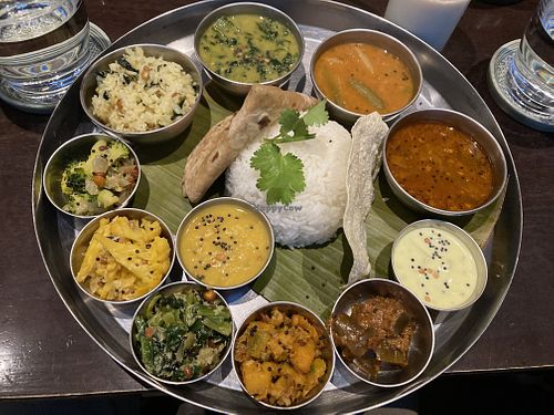 Vegetarian Thali  at 106 South Indian in Fukuoka