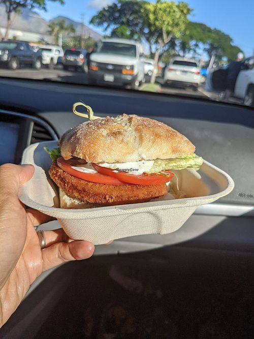 Chicken ciabatta with ranch. Delish! at Earth Aloha Eats - Waikiki in Honolulu