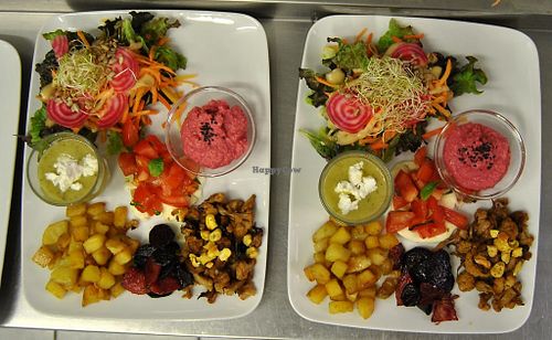 meal at Le The a Coudre in Grenoble