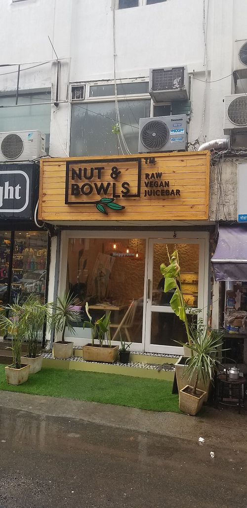Outside at Nut and Bowls in New Delhi