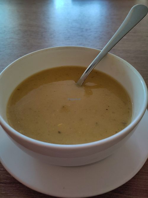 Dhal soup at Radharane in Kaunas