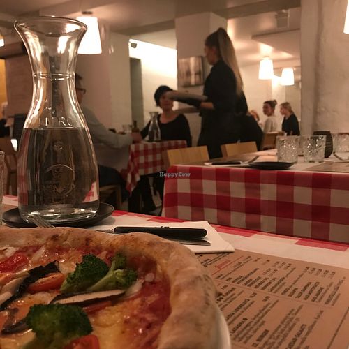 Cozy underground place.  Menus on the table state the vegan options.  
Around nine available when I was there. at Cantina in Oulu