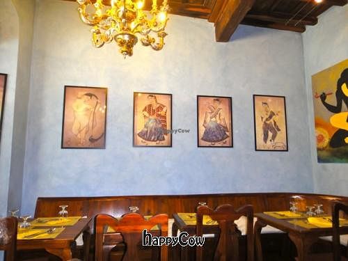 Inside the restaurant at Bibliothe in Rome