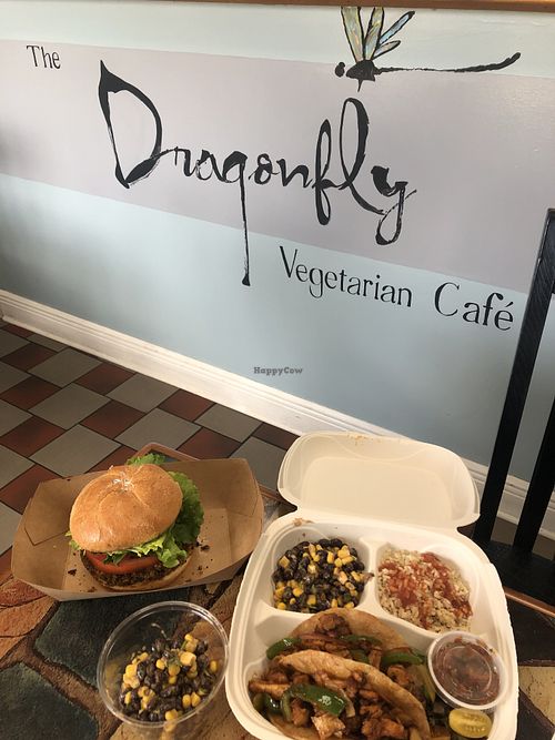 The vegan burger and tacos!!! at The Dragonfly in Ocala