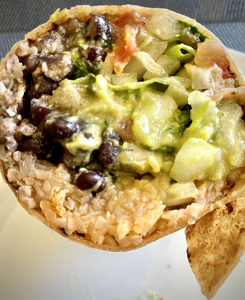 Veggie burrito goodness at Best Coast Burritos in Oakland