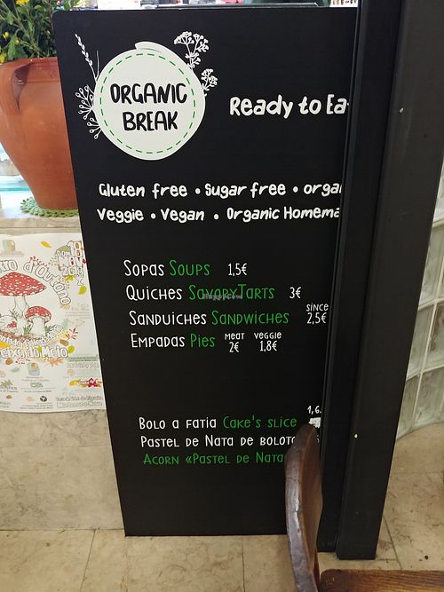 Menu at A Loja de Herdade in Lisbon