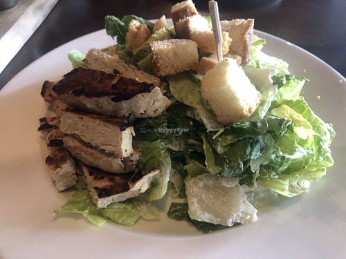 Chikn Cesar salad at Beertown Public House in Cambridge