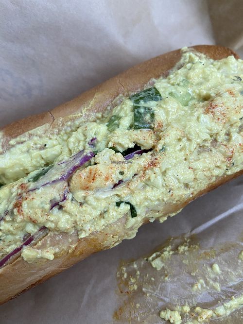 Tofu eggy sandwich   at Kelley Farm Kitchen in Harpers Ferry