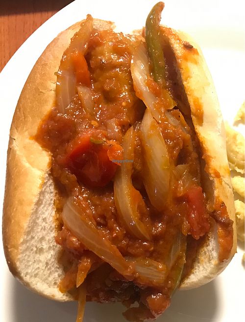 Beyond Brat sandwich at Kelley Farm Kitchen in Harpers Ferry