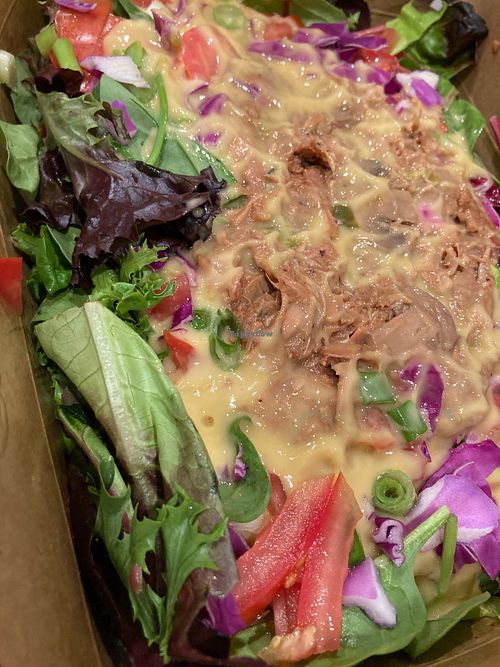 Steakhouse salad- tastes so much better than it looks in the to-go box! at Kelley Farm Kitchen in Harpers Ferry