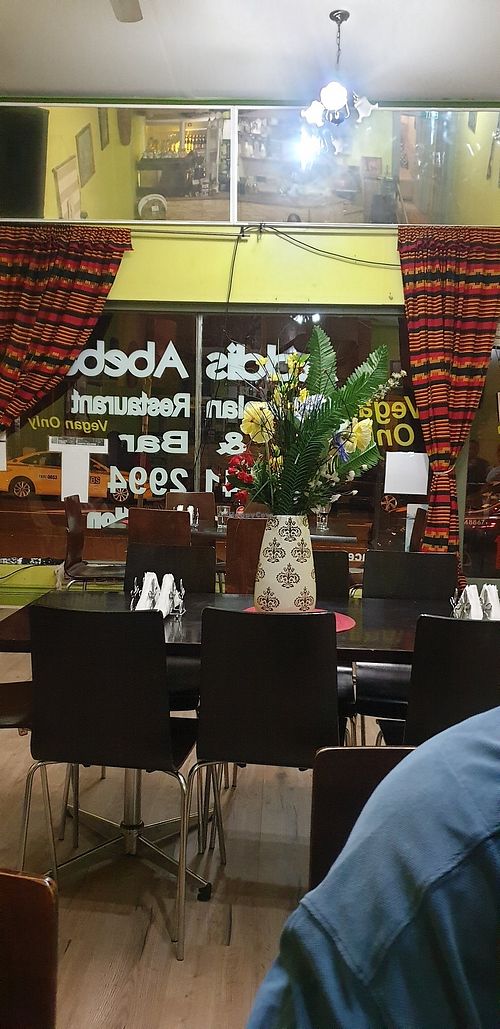 Inside seating at Addis Abeba in Footscray